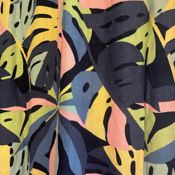 Studio park plus size, button down, floor length, sleeveless linen dress - Picture 8 of 9